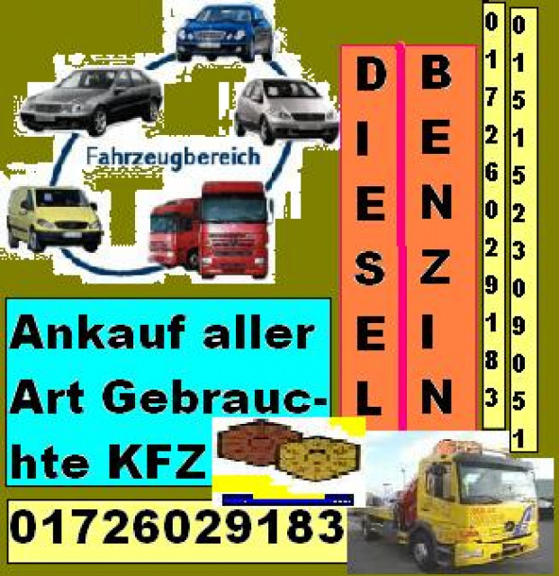 Ankauf aller Art (Diesel&Benzin)PKW,Lkw,Bus(Topzutand&defekt ) . - Autos nach Marken - Osterholz-Scharmbeck