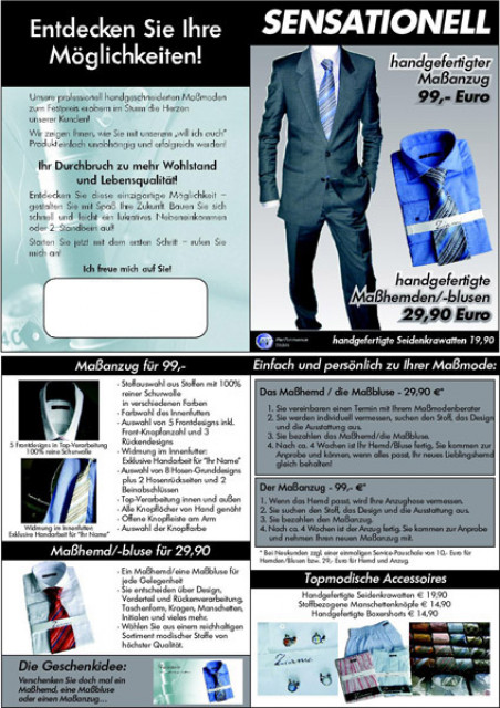 BeraterInnen für Maßmode gesucht ! - Stellenmarkt - 